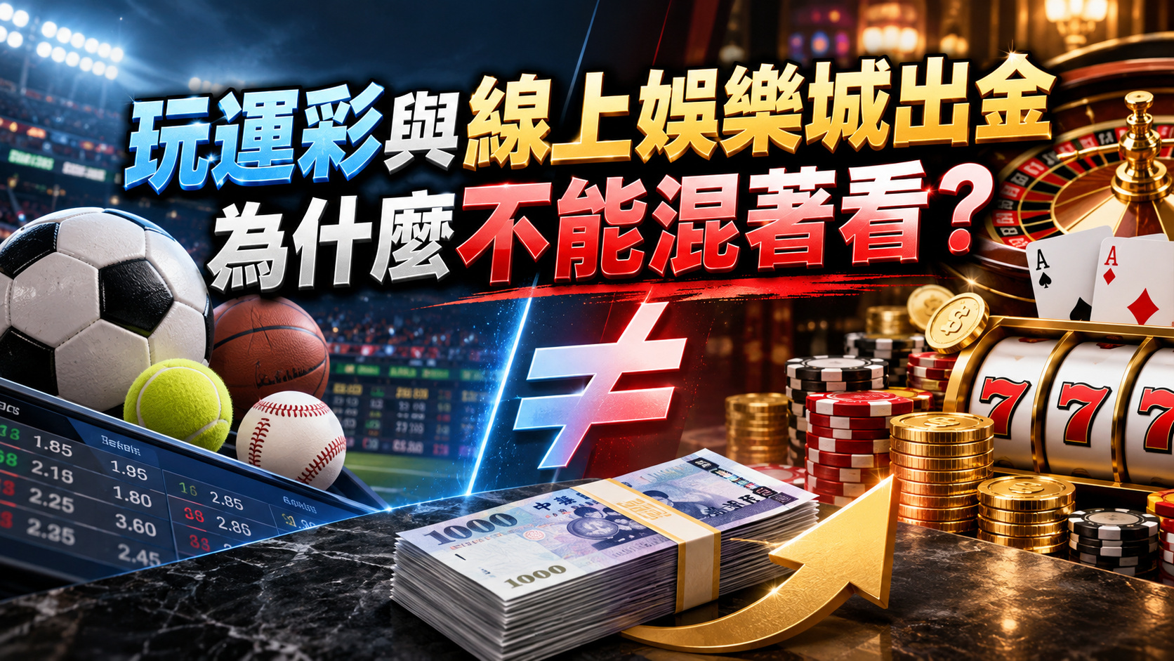 玩運彩與線上娛樂城出金，為什麼不能混著看？